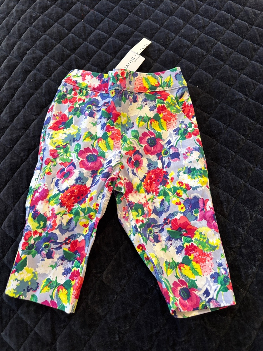 Janie and Jack Multicolor Floral Leggings - Bright Floral Print